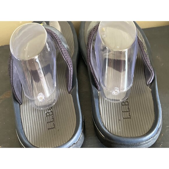 L.L.Bean Mens Swift River Flip Flops 12 M Navy & Gray Gorpcore Outdoors - Picture 6 of 8